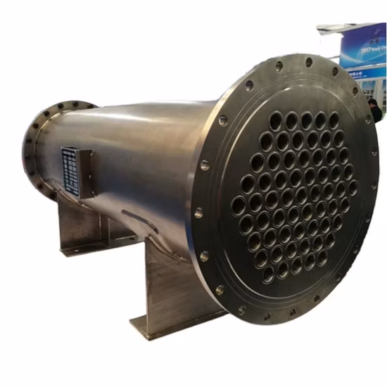 Intercambiador de calor de haz de tubos y carcasa en U químico de condensado de alta presión de acero al carbono, acero inoxidable (SS304L, 316, 2205), titanio y níquel